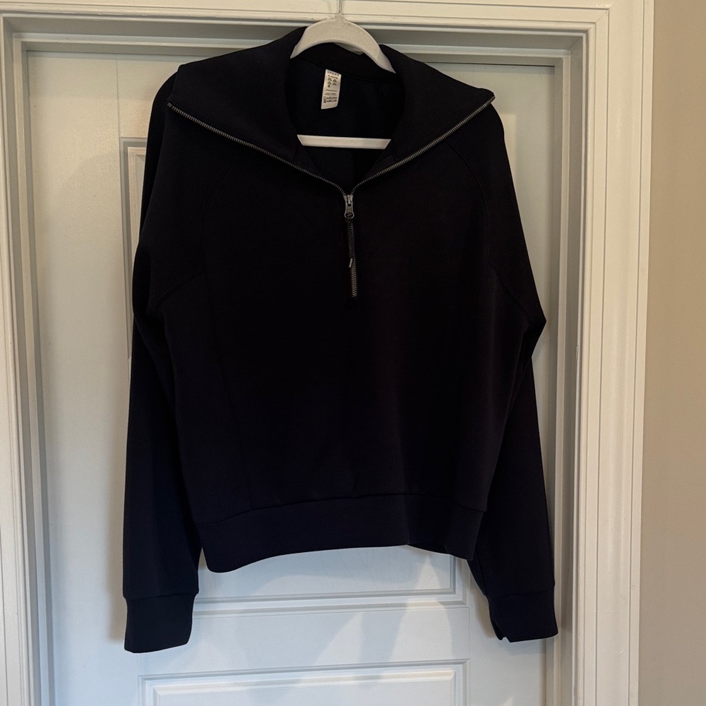 SPANX AirEssentials Navy Half Zip Top